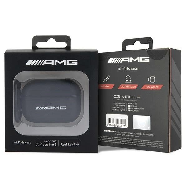 AMG AMAP2SLWK AirPods Pro 2 (2022/2023) cover Juodas/Juodas Odinis Baltas Logo 3 AMG AMAP2SLWK AirPods Pro 2 (2022/2023) cover Juodas/Juodas Odinis Baltas Logo 3