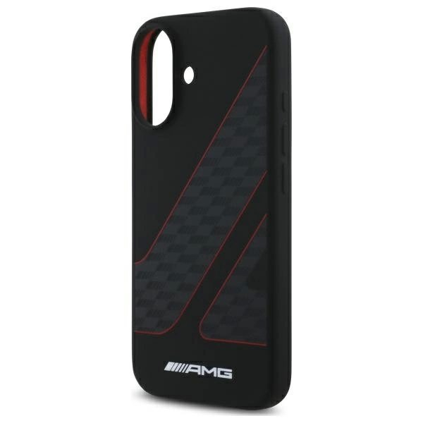 AMG Dėklas Checkered Flag Pattern MagSafe iPhone 16 - Juodas 5 AMG Dėklas Checkered Flag Pattern MagSafe iPhone 16 - Juodas 5