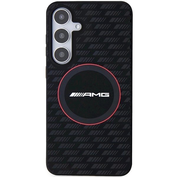 AMG Silicone Carbon Pattern MagSafe Dėklas Samsung Galaxy S24 - Juodas 2 AMG Silicone Carbon Pattern MagSafe Dėklas Samsung Galaxy S24 - Juodas 2