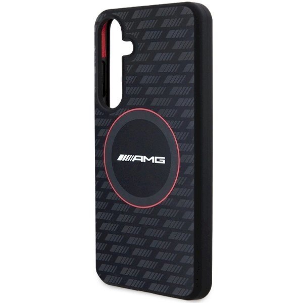 AMG Silicone Carbon Pattern MagSafe Dėklas Samsung Galaxy S24 - Juodas 5 AMG Silicone Carbon Pattern MagSafe Dėklas Samsung Galaxy S24 - Juodas 5
