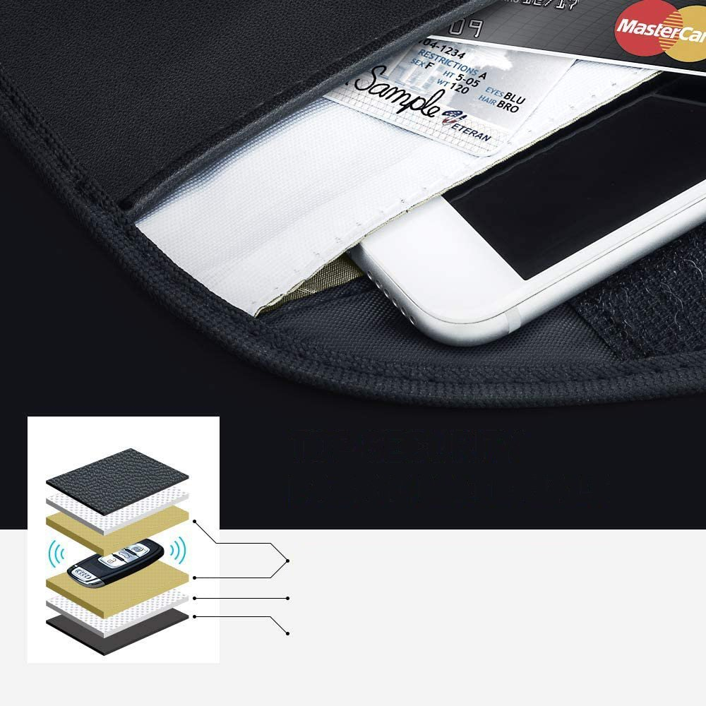 Anti-theft Case for Car Keys Phone Radio Blocking Faraday Box Faraday Cage 20cm x 11cm Black 13 Anti-theft Case for Car Keys Phone Radio Blocking Faraday Box Faraday Cage 20cm x 11cm Black 13