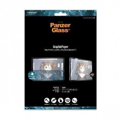 Antibacterial PanzerGlass GraphicPaper Apsauginė plėvelė iPad Pro 11 2018 / 2020 / 2021 / iPad Air 2020 2 Antibacterial PanzerGlass GraphicPaper Apsauginė plėvelė iPad Pro 11 2018 / 2020 / 2021 / iPad Air 2020 2