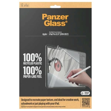 iPad Pro 12.9 2018 / 2020 / 2021 / 2022 PanzerGlass GraphicPaper antibakterinė plėvelė su blizgesio filtru 3