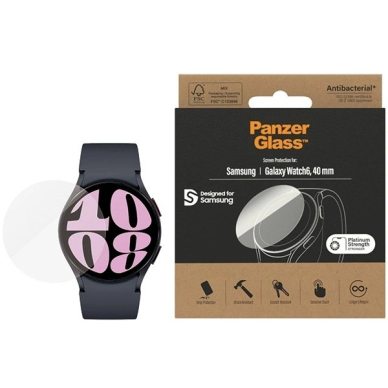 Samsung Galaxy Watch 6 40 mm Antibakterinė PanzerGlass ekrano apsauga 1