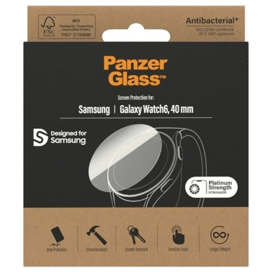 Samsung Galaxy Watch 6 40 mm Antibakterinė PanzerGlass ekrano apsauga 2