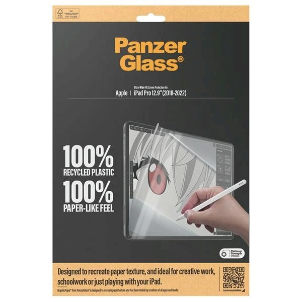 iPad Pro 12.9 2018 / 2020 / 2021 / 2022 PanzerGlass GraphicPaper antibakterinė plėvelė su blizgesio filtru 3 iPad Pro 12.9 2018 / 2020 / 2021 / 2022 PanzerGlass GraphicPaper antibakterinė plėvelė su blizgesio filtru 3