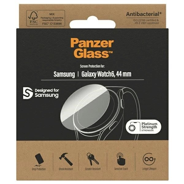 Antibacterial PanzerGlass ekrano apsauga Samsung Galaxy Watch 6 44 mm 3 Antibacterial PanzerGlass ekrano apsauga Samsung Galaxy Watch 6 44 mm 3