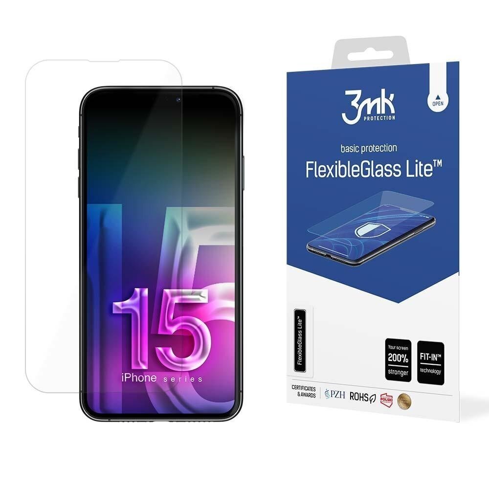 Apple iPhone 15 - 3mk Apsauginis stiklas Hardglass™ Apple iPhone 15 - 3mk Apsauginis stiklas Hardglass™