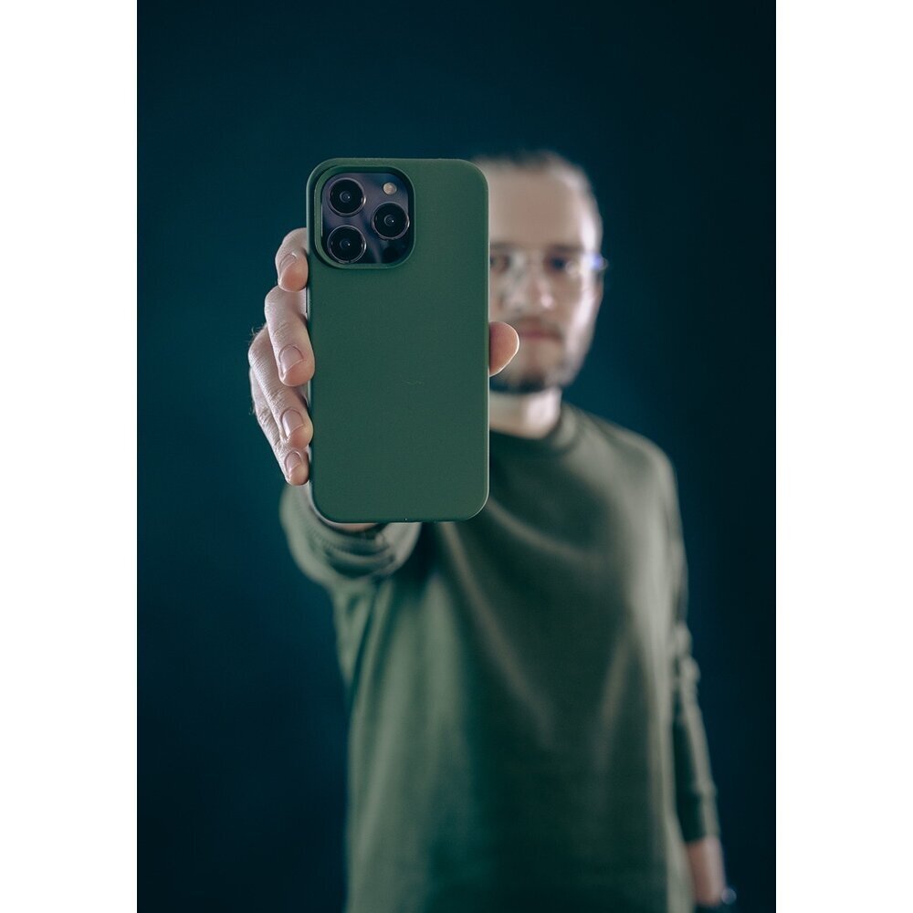 Apple iPhone 15 - 3mk Hardy Silicone MagCase Alpine žalias 1 Apple iPhone 15 - 3mk Hardy Silicone MagCase Alpine žalias 1