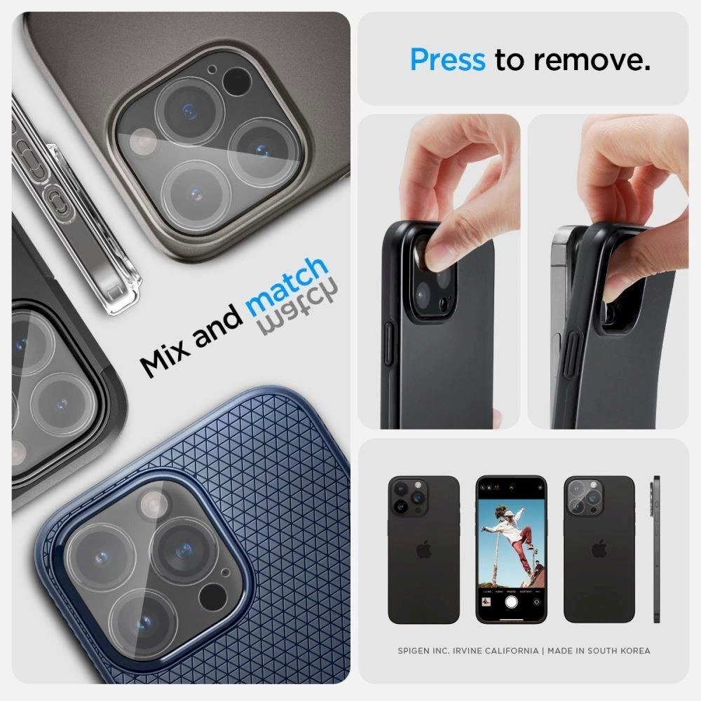 Apsauginis dėklas Spigen Optik.tR Camera Protector skirta iPhone 14 Pro / Pro Max / 15 Pro / Pro Max - Permatomas 2 pcs. 10 Apsauginis dėklas Spigen Optik.tR Camera Protector skirta iPhone 14 Pro / Pro Max / 15 Pro / Pro Max - Permatomas 2 pcs. 10