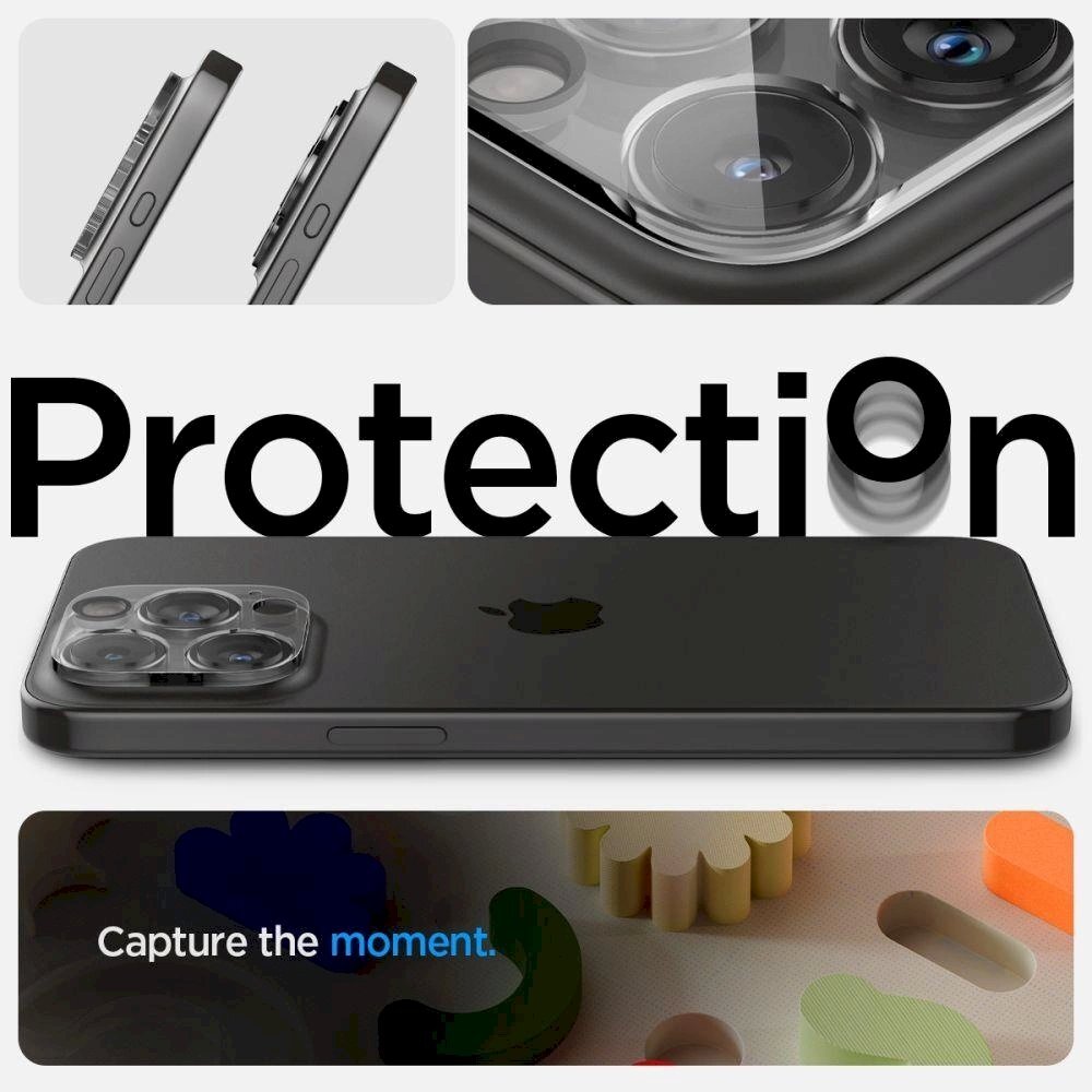 Apsauginis dėklas Spigen Optik.tR Camera Protector skirta iPhone 14 Pro / Pro Max / 15 Pro / Pro Max - Permatomas 2 pcs. 6 Apsauginis dėklas Spigen Optik.tR Camera Protector skirta iPhone 14 Pro / Pro Max / 15 Pro / Pro Max - Permatomas 2 pcs. 6