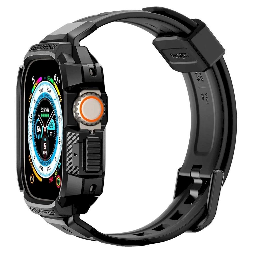 Apsauginis dėklas Spigen RUGGED ARMOR "PRO" Apple Watch ULTRA (49MM) Juodas 13 Apsauginis dėklas Spigen RUGGED ARMOR "PRO" Apple Watch ULTRA (49MM) Juodas 13