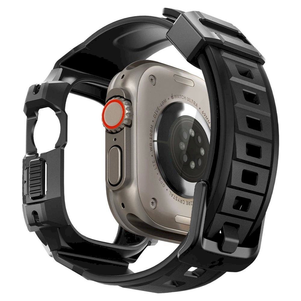 Apsauginis dėklas Spigen RUGGED ARMOR "PRO" Apple Watch ULTRA (49MM) Juodas 3 Apsauginis dėklas Spigen RUGGED ARMOR "PRO" Apple Watch ULTRA (49MM) Juodas 3