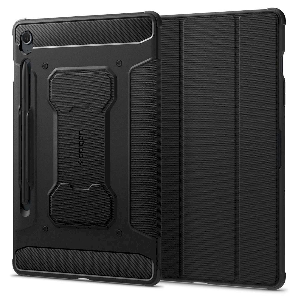 Apsauginis dėklas Spigen Rugged Armor Pro case skirta Samsung Galaxy Tab S9 FE 10.9' ' X510 / X516B - Juodas 2 Apsauginis dėklas Spigen Rugged Armor Pro case skirta Samsung Galaxy Tab S9 FE 10.9' ' X510 / X516B - Juodas 2