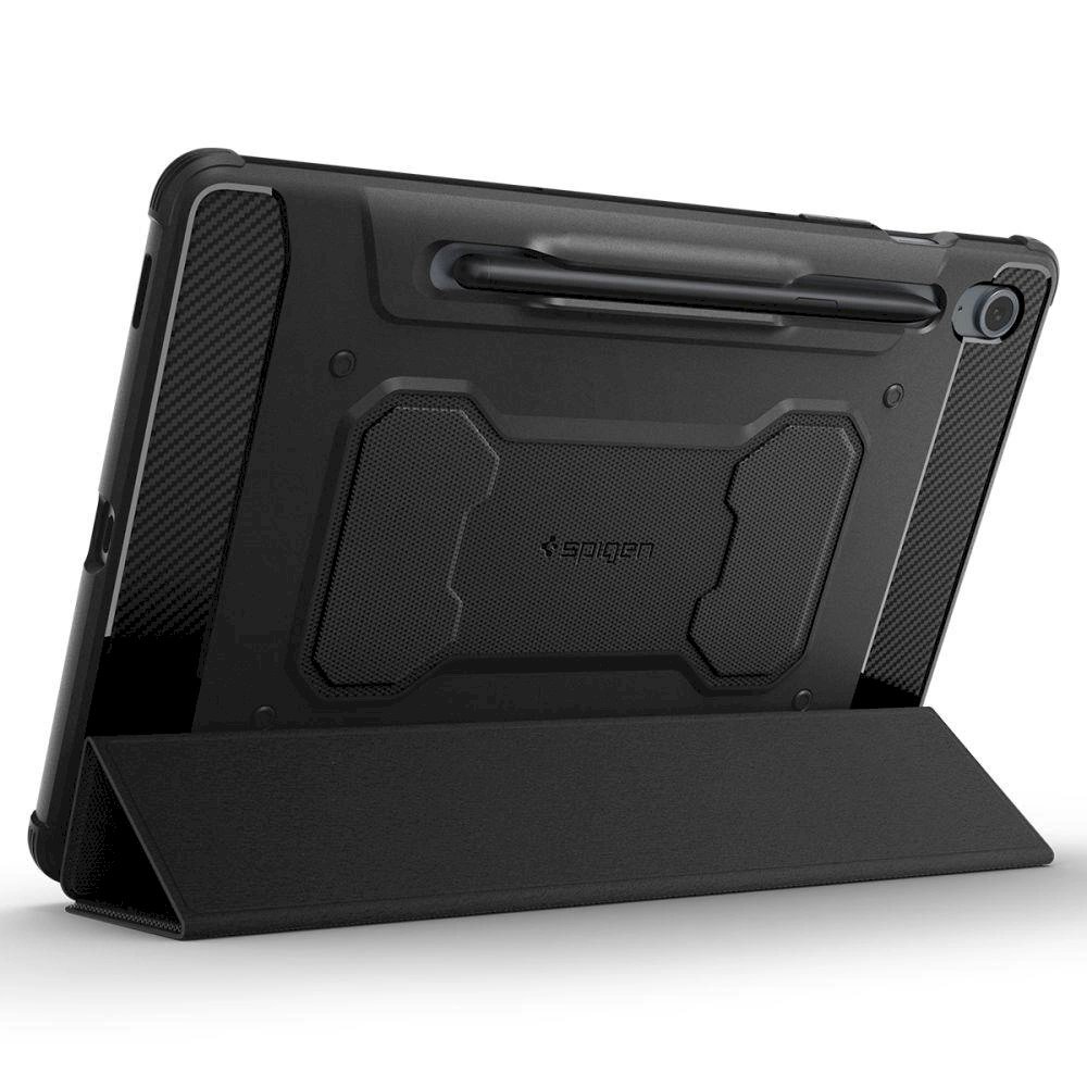 Apsauginis dėklas Spigen Rugged Armor Pro case skirta Samsung Galaxy Tab S9 FE 10.9' '  X510 / X516B - Juodas 9