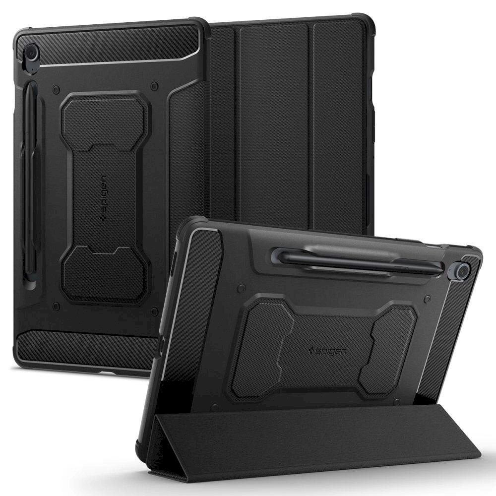Apsauginis dėklas Spigen Rugged Armor Pro case skirta Samsung Galaxy Tab S9 FE 10.9' ' X510 / X516B - Juodas Apsauginis dėklas Spigen Rugged Armor Pro case skirta Samsung Galaxy Tab S9 FE 10.9' ' X510 / X516B - Juodas