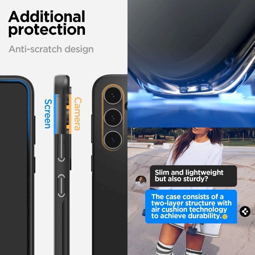 Apsauginis dėklas Spigen Thin Fit case skirta Samsung Galaxy S23 FE - Juodas 14 Apsauginis dėklas Spigen Thin Fit case skirta Samsung Galaxy S23 FE - Juodas 14