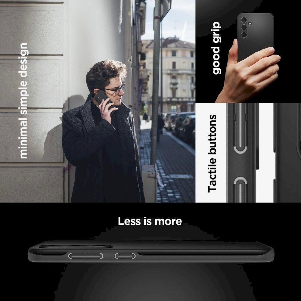 Apsauginis dėklas Spigen Thin Fit case skirta Samsung Galaxy S23 FE - Juodas 15