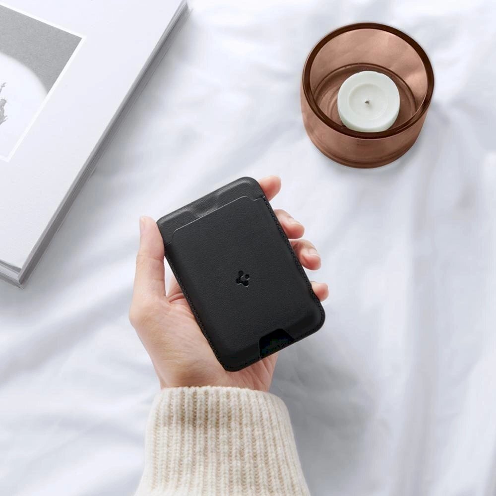 Apsauginis dėklas Spigen VALENTINUS MAGSAFE UNIVERSAL MAGNETIC CARD HOLDER Juodas 16 Apsauginis dėklas Spigen VALENTINUS MAGSAFE UNIVERSAL MAGNETIC CARD HOLDER Juodas 16