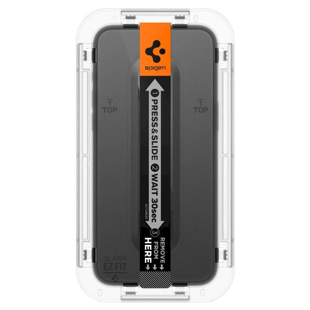 Apsauginis stiklas Spigen GLAS.TR EZ FIT  FC IPHONE 15 Juodas 5 Apsauginis stiklas Spigen GLAS.TR EZ FIT  FC IPHONE 15 Juodas 5