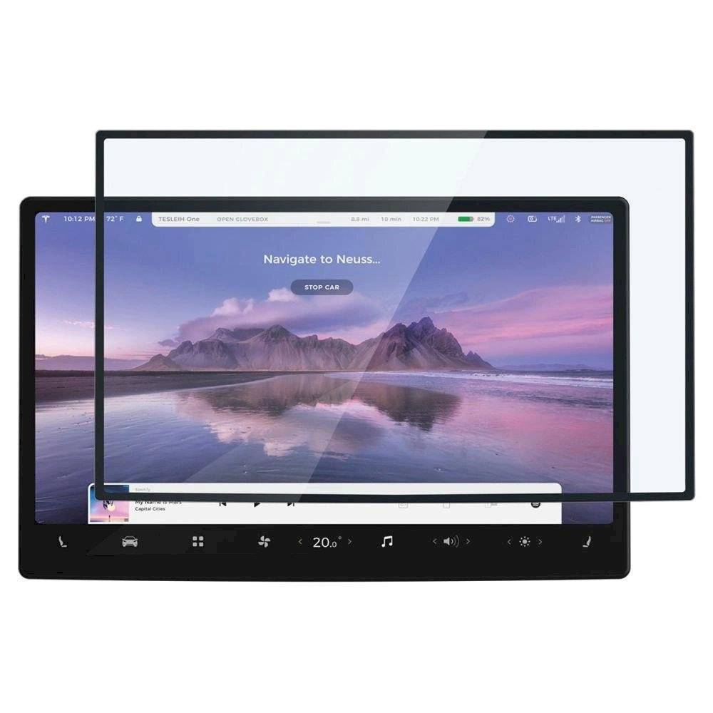 Apsauginis stiklas Spigen GLAS.TR EZ FIT TESLA MODEL X 2022 / MODEL S 2021 – juodas 4