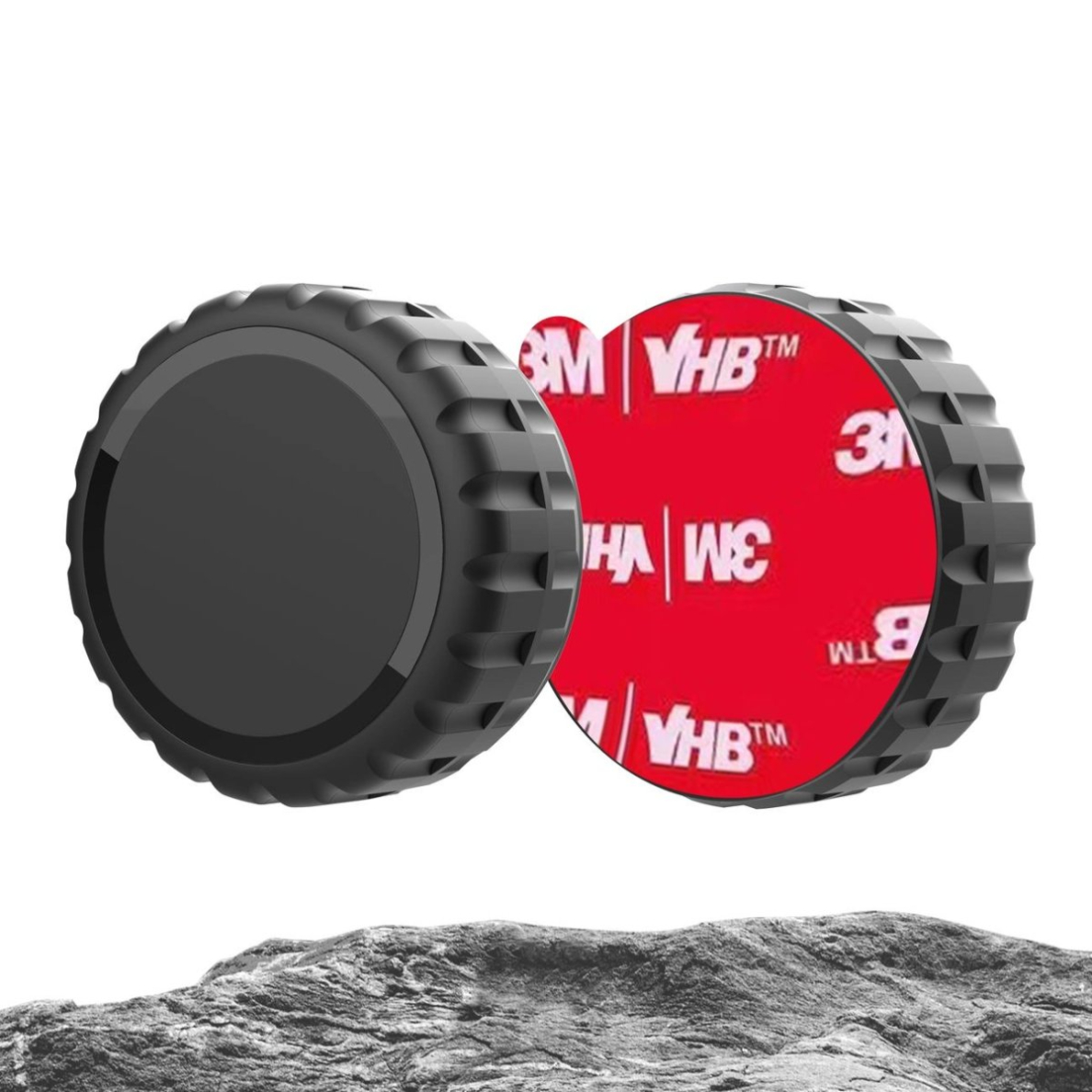 Apple AirTag atsparus vandeniui varžtinis dėklas su lipduku - juodas 1