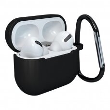 Dėklas ausinėms soft silicone earphones Apple AirPods 3 Juodas (case D)