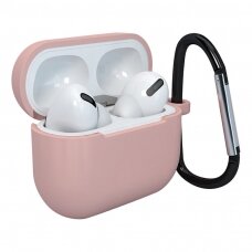 Dėklas ausinėms soft silicone earphones Apple AirPods 3 Rožinis (case D)