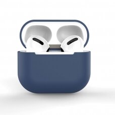 Apple AirPods 3 soft silicone earphones case dark blue (case C)