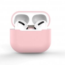 Dėklas ausinėms soft silicone earphones Apple AirPods 3 Rožinis (case C)