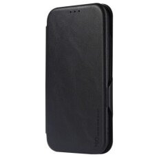 Apple iPhone 13/14 atverčiamas dėklas HDD Classic Wallet Prestige juodas