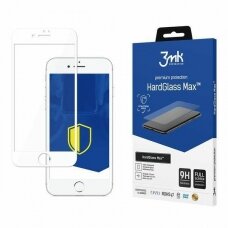 Pilnai dengiantis apsauginis stiklas 3mk hardglass max  Apple iPhone 7 Plus baltais  kraštais