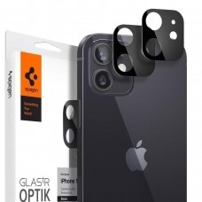 Apsauginis stikliukas Spigen Optik.Tr Camera Lens Iphone 12 Mini Juodas