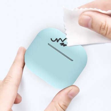 Dėklas ausinėms soft silicone earphones Apple AirPods 3 (case C) Juodas 5 Dėklas ausinėms soft silicone earphones Apple AirPods 3 (case C) Juodas 5