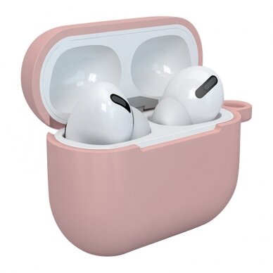 Dėklas ausinėms soft silicone earphones Apple AirPods 3 Rožinis (case D) 1 Dėklas ausinėms soft silicone earphones Apple AirPods 3 Rožinis (case D) 1