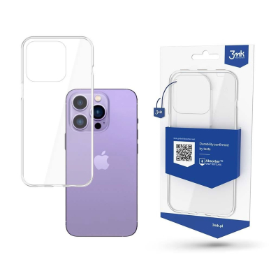 Dėklas 3mk Clear Case Apple iPhone 14 Pro Skaidrus Dėklas 3mk Clear Case Apple iPhone 14 Pro Skaidrus