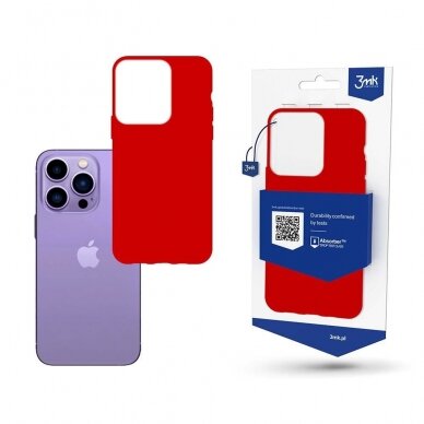 Dėklas 3mk Matt Case Apple iPhone 14 Pro Max Raudonas Dėklas 3mk Matt Case Apple iPhone 14 Pro Max Raudonas