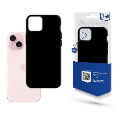 Apple iPhone 15 Plus - 3mk dėklas Matt Case Juodas Apple iPhone 15 Plus - 3mk dėklas Matt Case Juodas