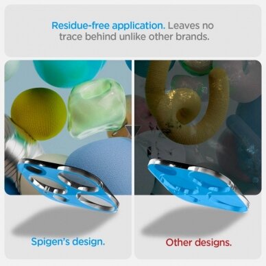 Apsauginis dėklas Spigen Optik.tR Camera Protector skirta iPhone 14 Pro / Pro Max / 15 Pro / Pro Max - Permatomas 2 pcs. 9