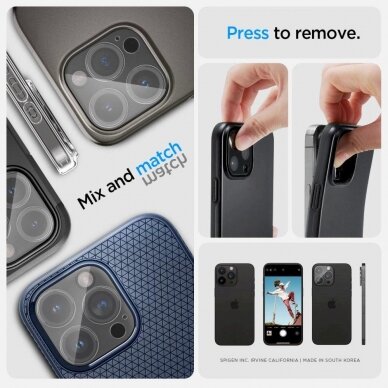 Apsauginis dėklas Spigen Optik.tR Camera Protector skirta iPhone 14 Pro / Pro Max / 15 Pro / Pro Max - Permatomas 2 pcs. 10 Apsauginis dėklas Spigen Optik.tR Camera Protector skirta iPhone 14 Pro / Pro Max / 15 Pro / Pro Max - Permatomas 2 pcs. 10