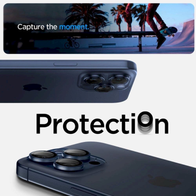 Apsauginis dėklas Spigen Optik.tR EZ Fit Camera Protector skirta iPhone 14 Pro / Pro Max / 15 Pro / Pro Max - Titanium Mėlynas 2 pcs. 11 Apsauginis dėklas Spigen Optik.tR EZ Fit Camera Protector skirta iPhone 14 Pro / Pro Max / 15 Pro / Pro Max - Titanium Mėlynas 2 pcs. 11