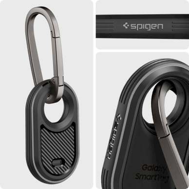 Samsung Galaxy SmartTag 2 Apsauginis dėklas Spigen Rugged Armor – matinė juoda 7
