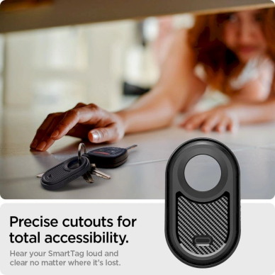 Samsung Galaxy SmartTag 2 Apsauginis dėklas Spigen Rugged Armor – matinė juoda 9