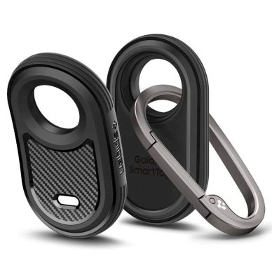 Samsung Galaxy SmartTag 2 Apsauginis dėklas Spigen Rugged Armor – matinė juoda