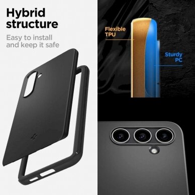 Apsauginis dėklas Spigen Thin Fit case skirta Samsung Galaxy S23 FE - Juodas 12 Apsauginis dėklas Spigen Thin Fit case skirta Samsung Galaxy S23 FE - Juodas 12