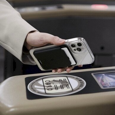 Apsauginis dėklas Spigen VALENTINUS MAGSAFE UNIVERSAL MAGNETIC CARD HOLDER Juodas 17 Apsauginis dėklas Spigen VALENTINUS MAGSAFE UNIVERSAL MAGNETIC CARD HOLDER Juodas 17