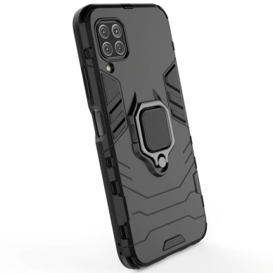 APSAUGINIS DĖKLAS SU ŽIEDU "RING ARMOR RUGGED" Huawei P40 Lite / Nova 7i / Nova 6 SE juodas 1