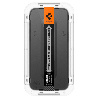 Apsauginis stiklas Spigen GLAS.TR EZ FIT  FC IPHONE 15 PLUS Juodas 5