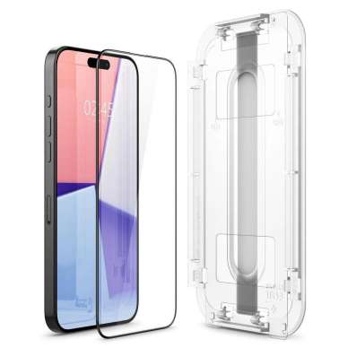 Apsauginis stiklas Spigen GLAS.TR EZ FIT FC IPHONE 15 PRO MAX Juodas 4 Apsauginis stiklas Spigen GLAS.TR EZ FIT FC IPHONE 15 PRO MAX Juodas 4