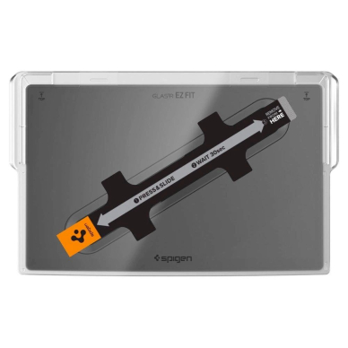 Apsauginis stiklas Spigen GLAS.TR EZ FIT TESLA MODEL X 2022 / MODEL S 2021 – juodas 2